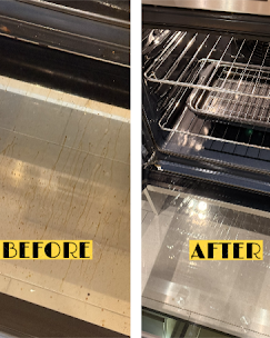 Oven deep clean by Noble Stag Cleaning and Handyman Services